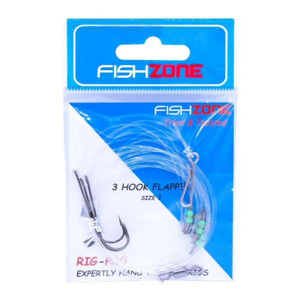 FISHZONE 3 HOOK FLAPPER RIG 1